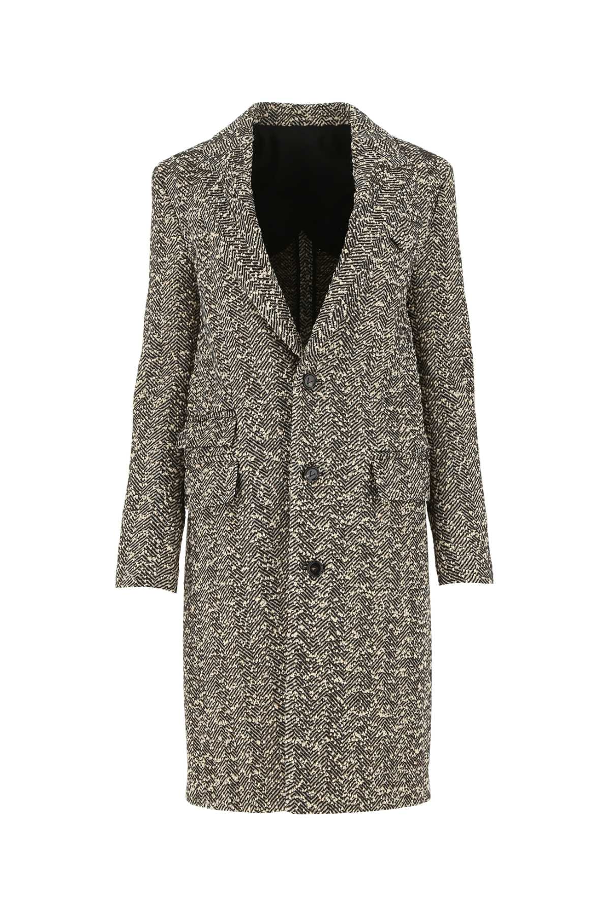BOTTEGA VENETA Embroidered Stretch Wool Blend Women's Jacket