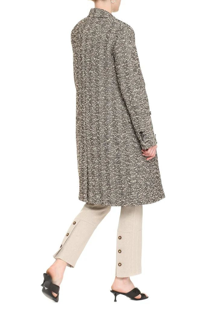 BOTTEGA VENETA Embroidered Stretch Wool Blend Women's Jacket