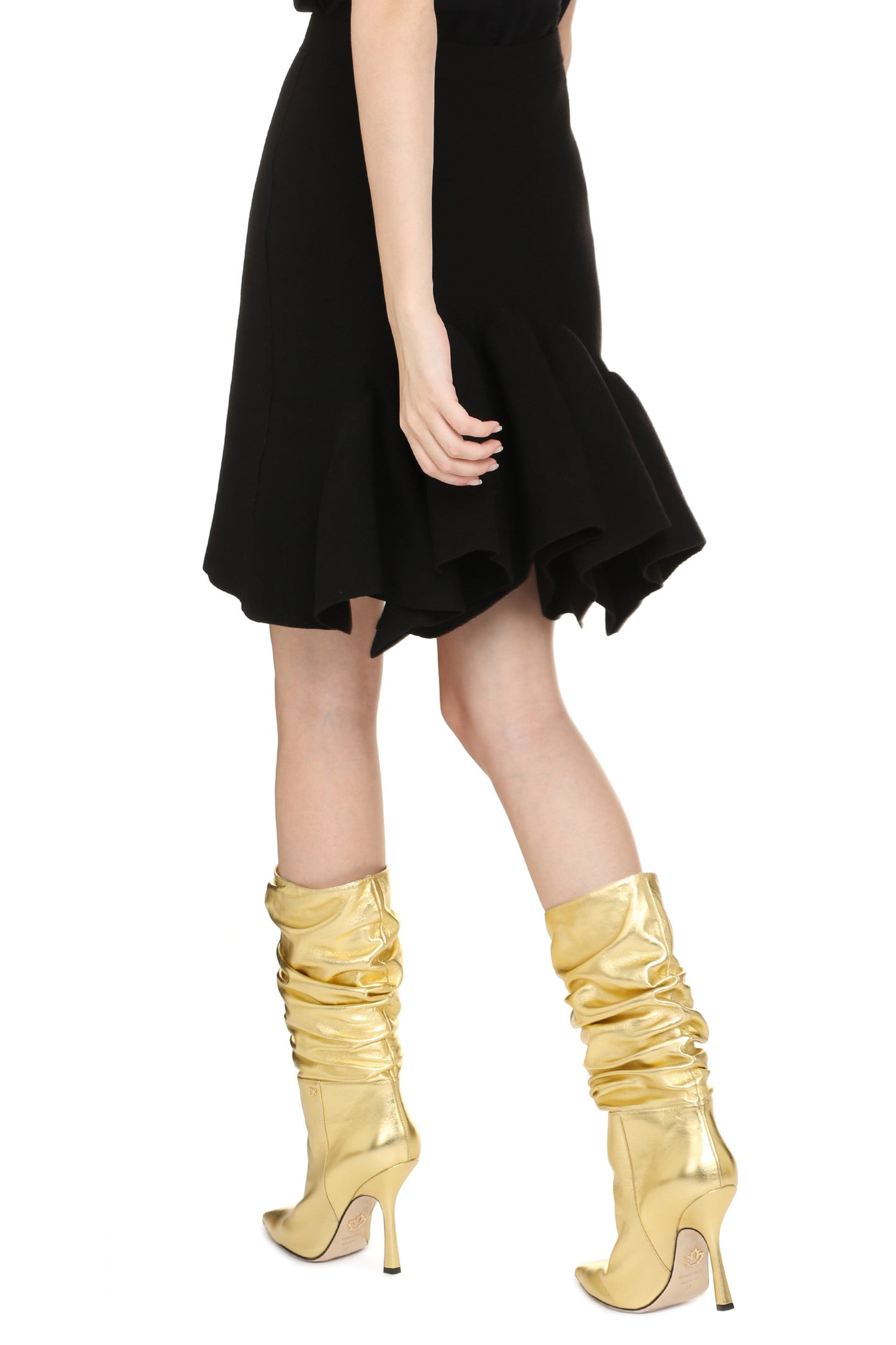 BOTTEGA VENETA Knit Mini Skirt with Elastic Waistband