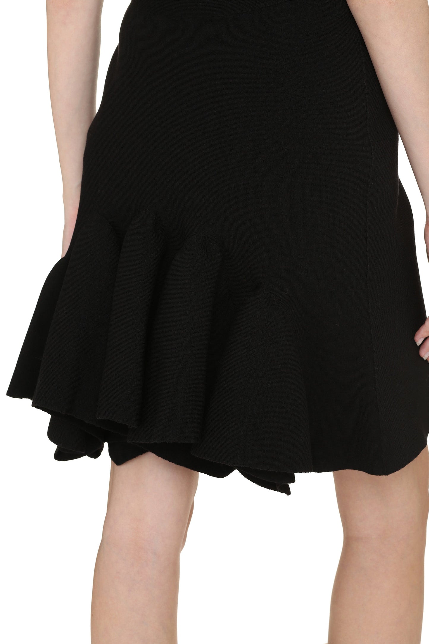 BOTTEGA VENETA Knit Mini Skirt with Elastic Waistband
