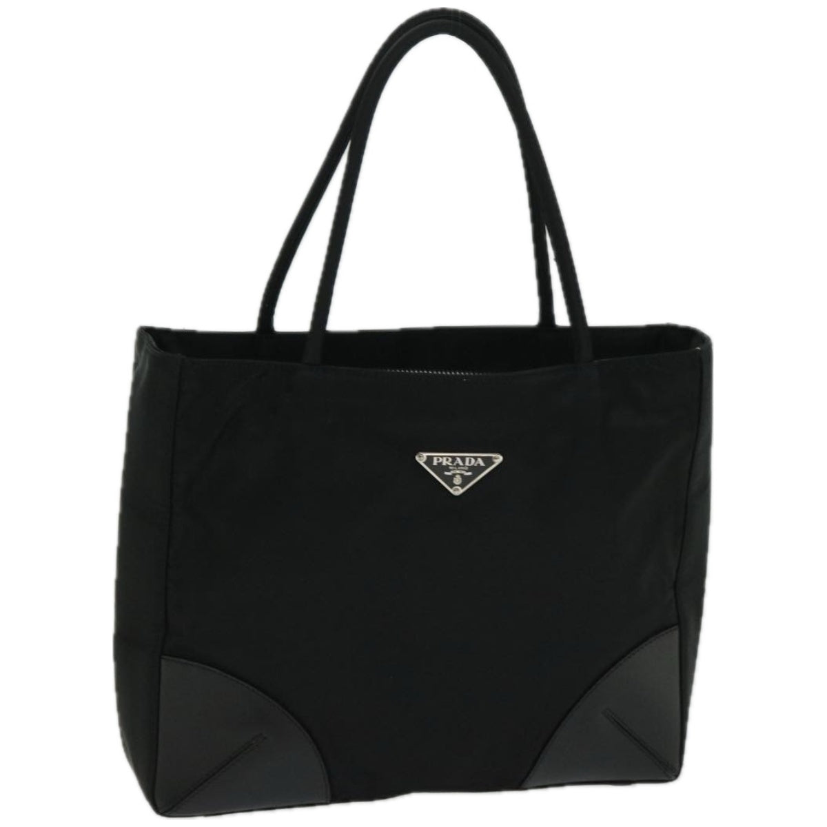 PRADA Hand Bag Nylon Black  66842