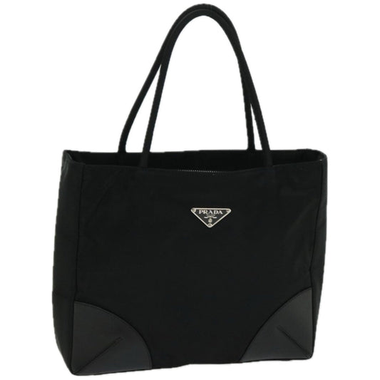PRADA Hand Bag Nylon Black  66842