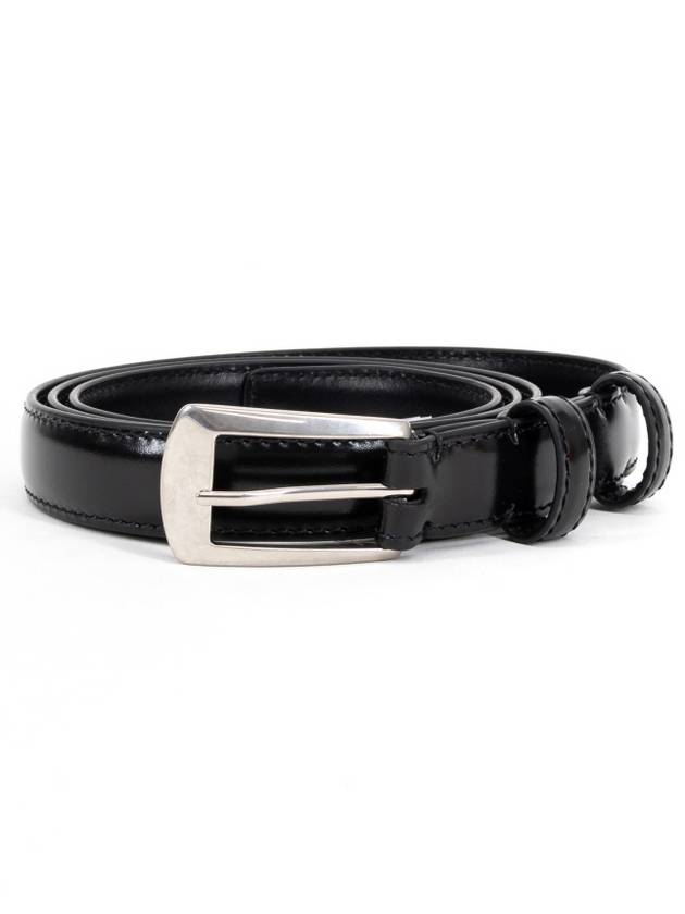 CELINE BC-02 18mm Leather Belt Black