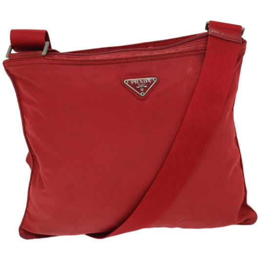 PRADA Shoulder Bag Nylon Red  67048