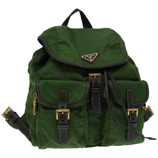 PRADA Backpack Nylon Khaki  67049