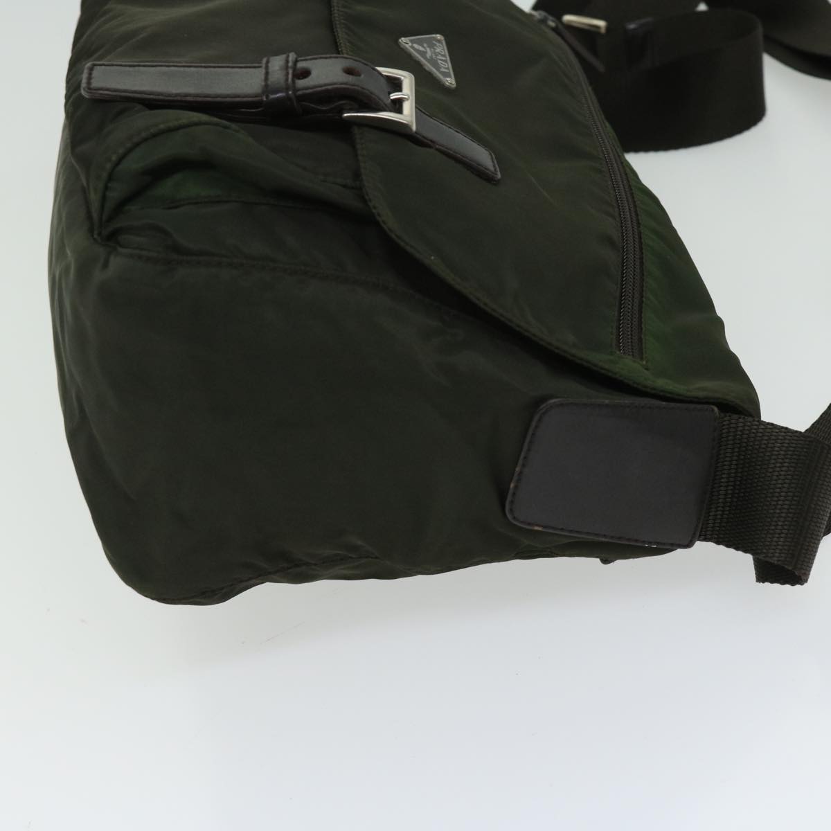 PRADA Shoulder Bag Nylon Khaki  67217