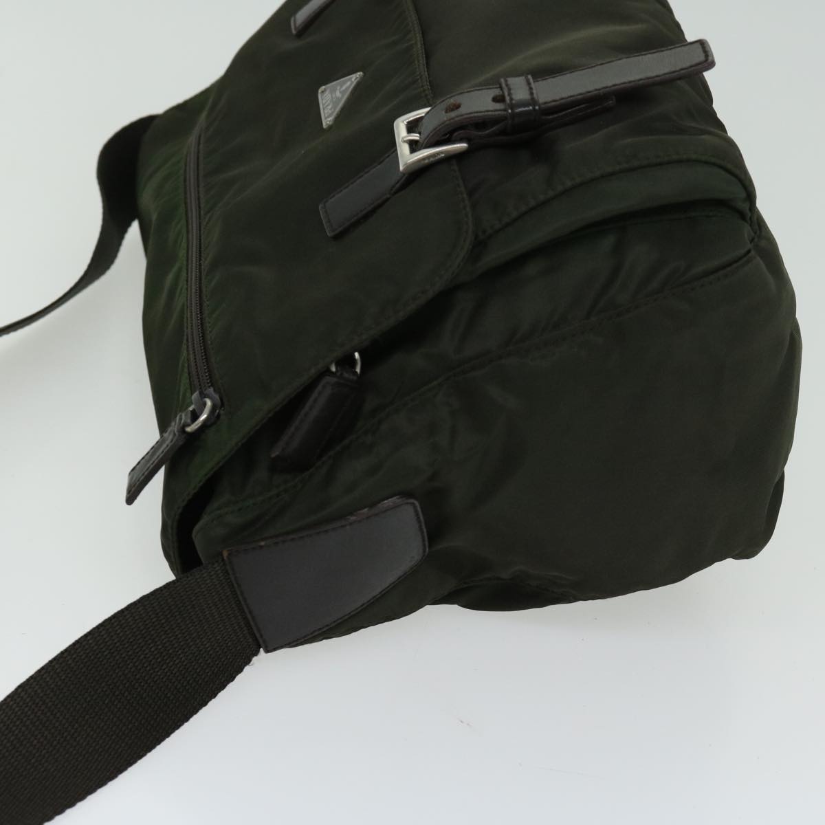 PRADA Shoulder Bag Nylon Khaki  67217