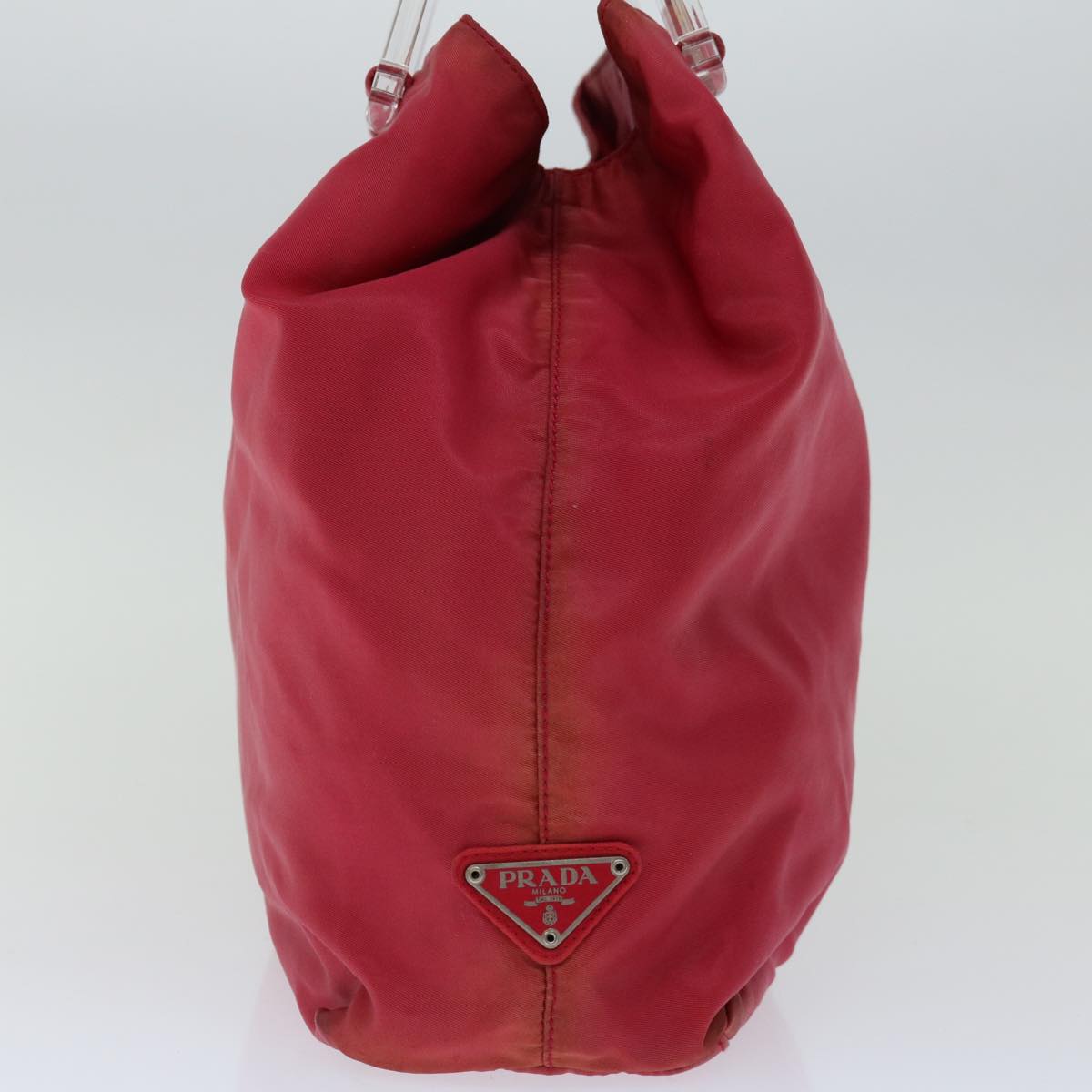 PRADA Hand Bag Nylon Pink  67235