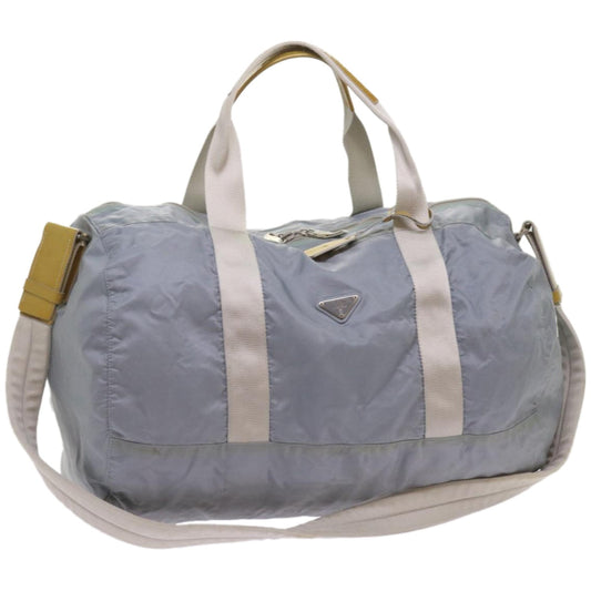 PRADA Boston Bag Nylon 2way Light Blue  67329