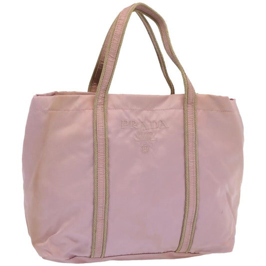 PRADA Hand Bag Nylon Pink  67416