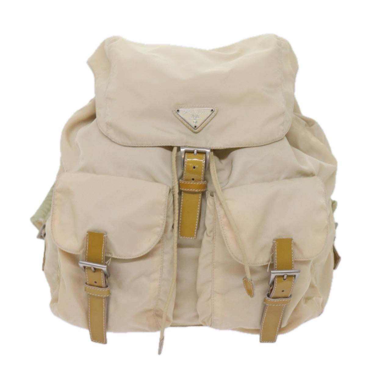 PRADA Backpack Nylon Beige  67585