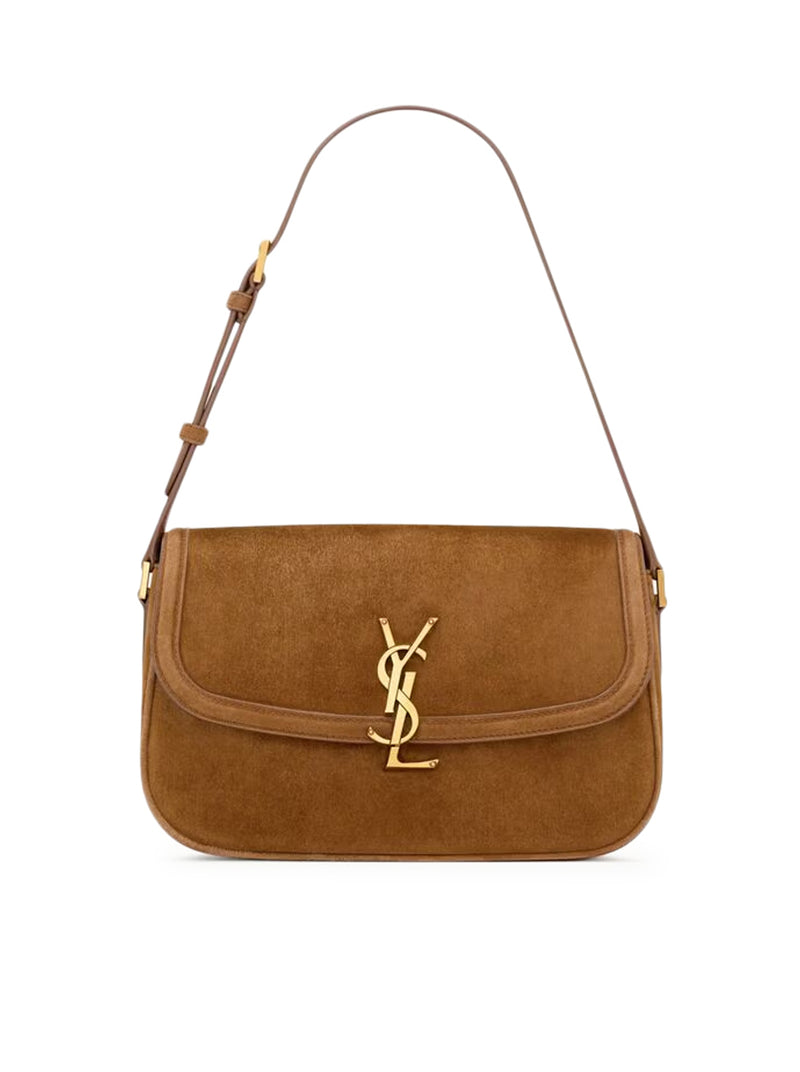 Saint Laurent Women Solferino Medium Suede Bag