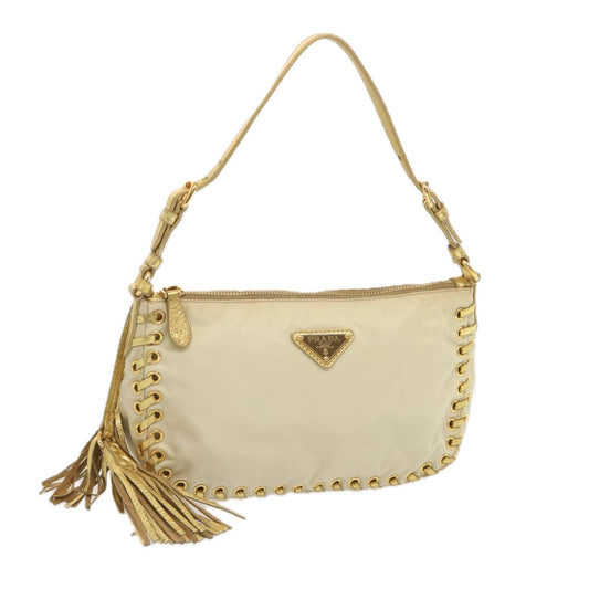 PRADA Accessory Pouch Nylon Cream  67745