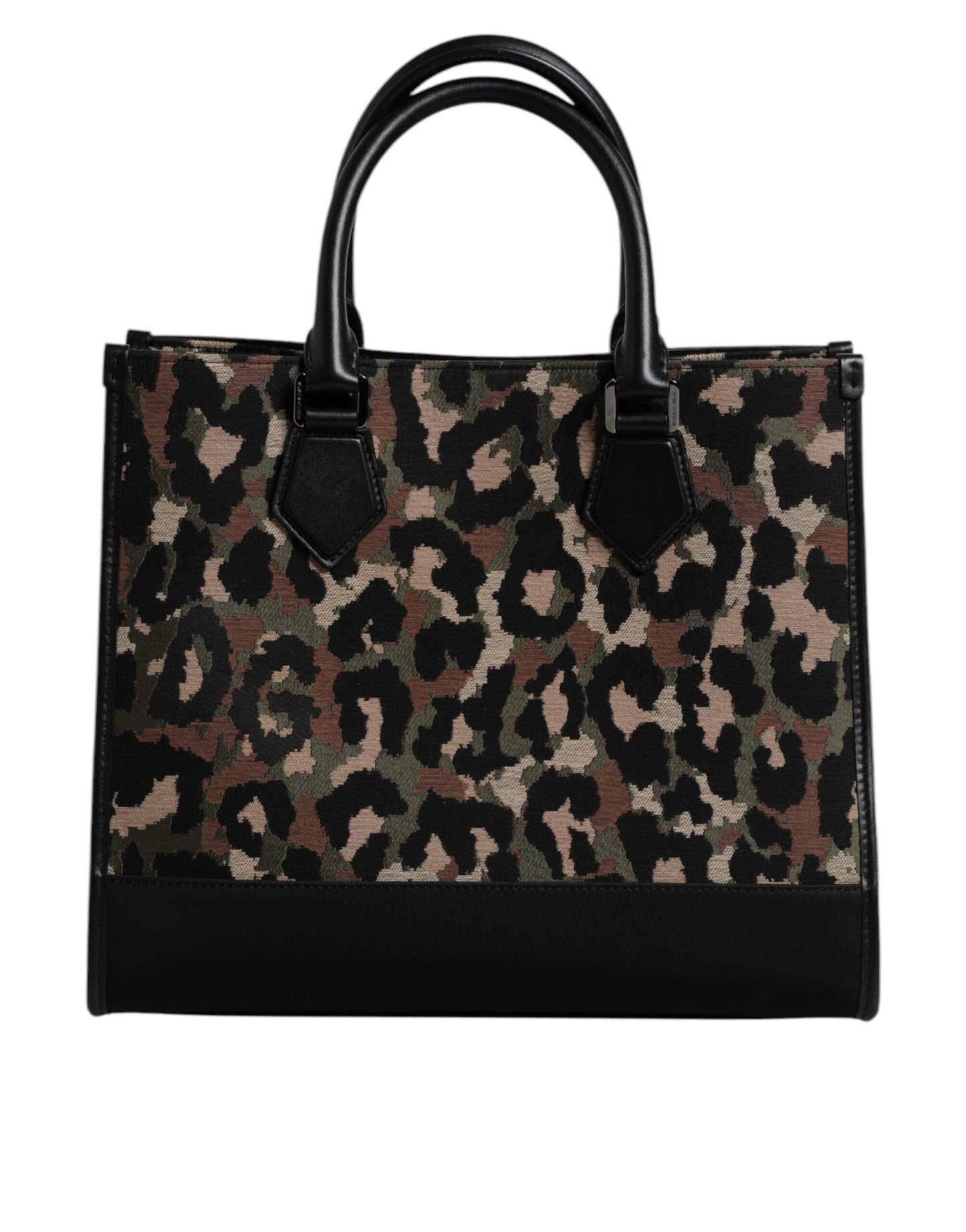 Dolce & Gabbana Multicolor Leopard Shopping Tote Shoulder Men's Bag ()