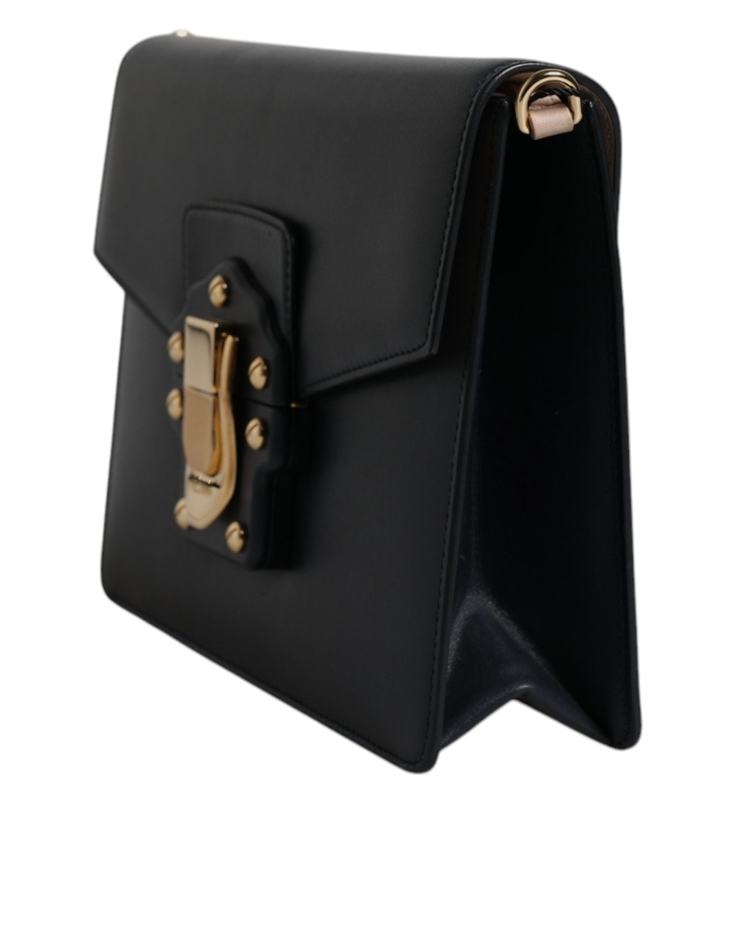 Dolce & Gabbana Black Calfskin Leather Shoulder Strap Women's Bag ()