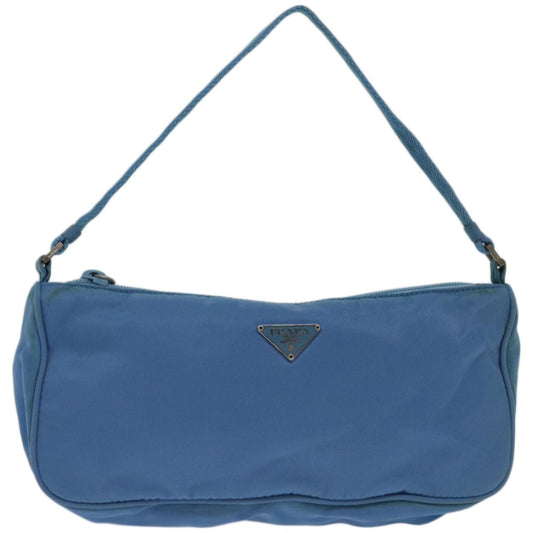 PRADA Accessory Pouch Nylon Light Blue  67877