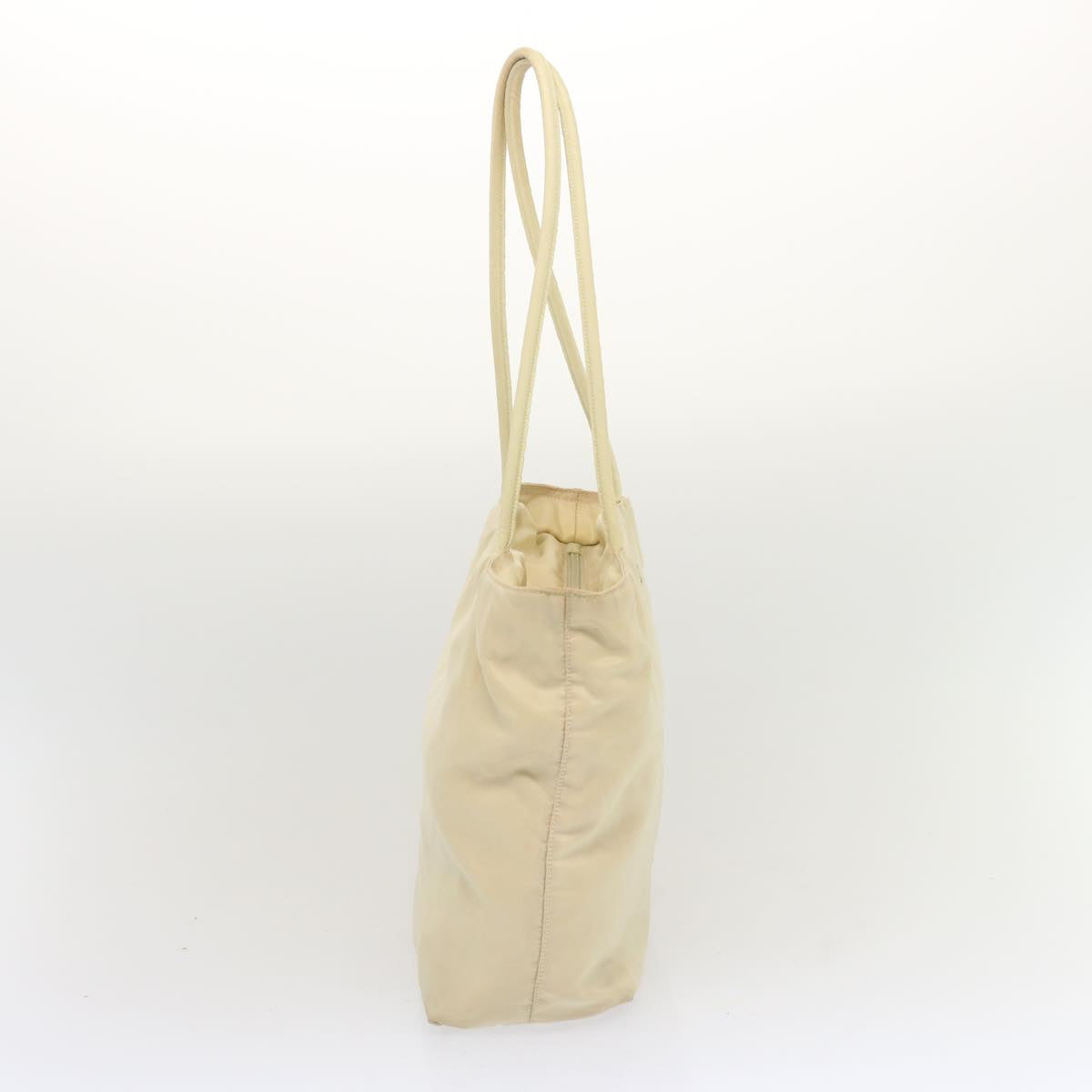 PRADA Tote Bag Nylon Cream  67975