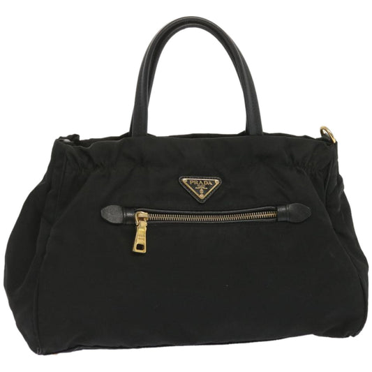 PRADA Hand Bag Nylon Black  67981