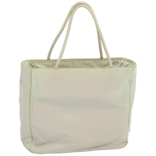 PRADA Hand Bag Nylon White  67984