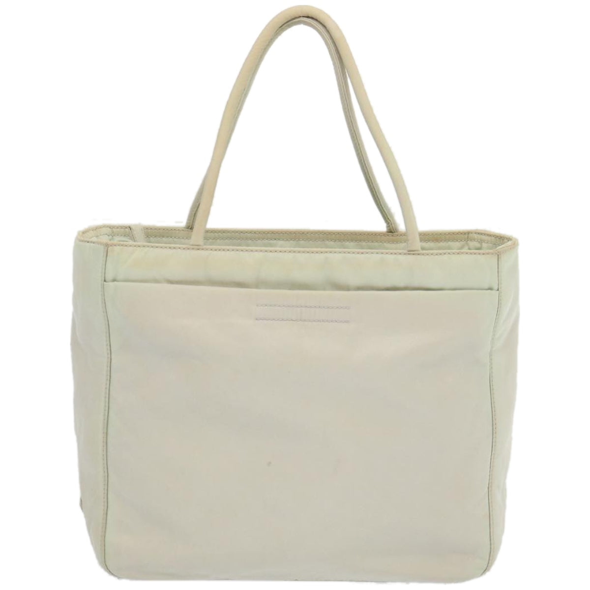 PRADA Hand Bag Nylon White  67984