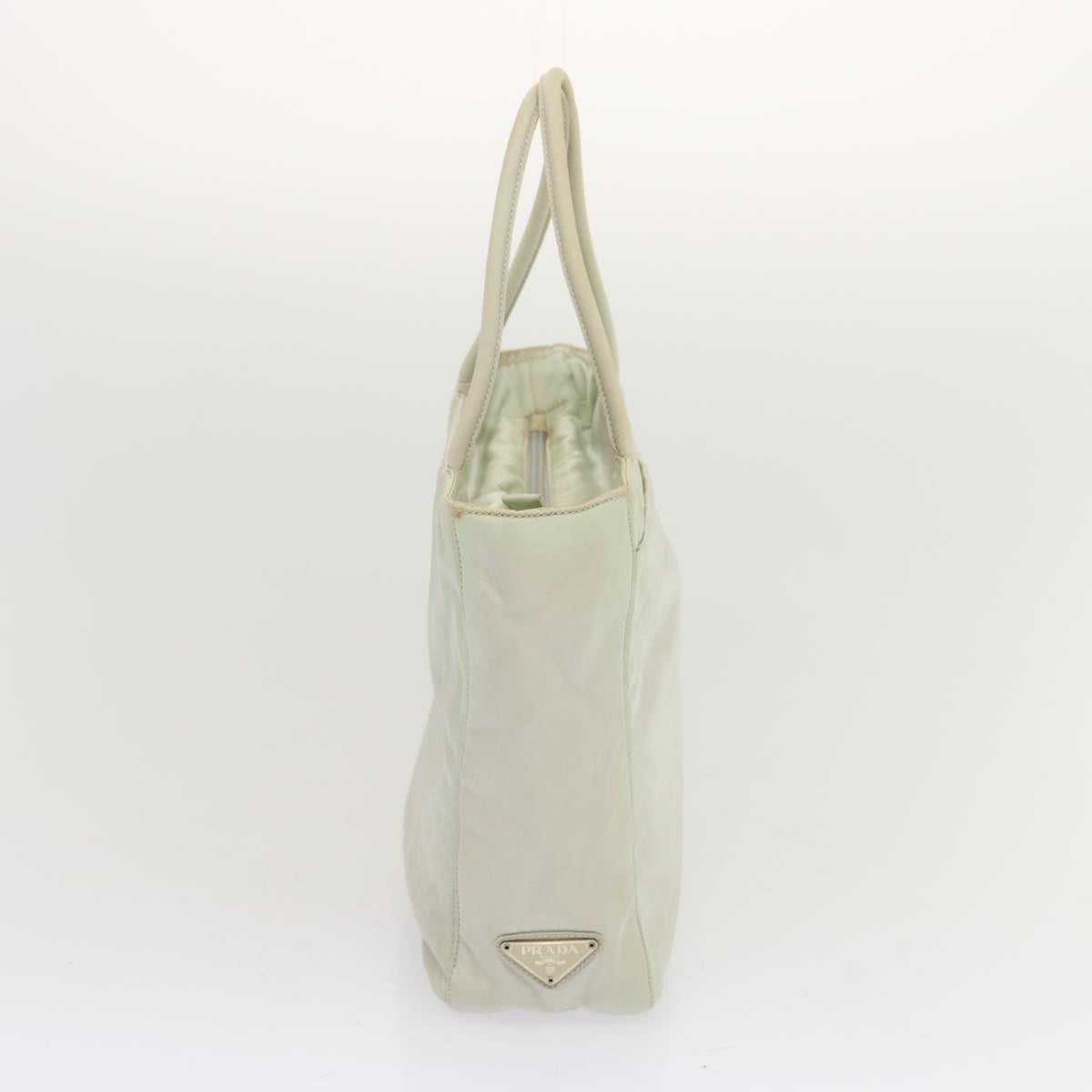 PRADA Hand Bag Nylon White  67984