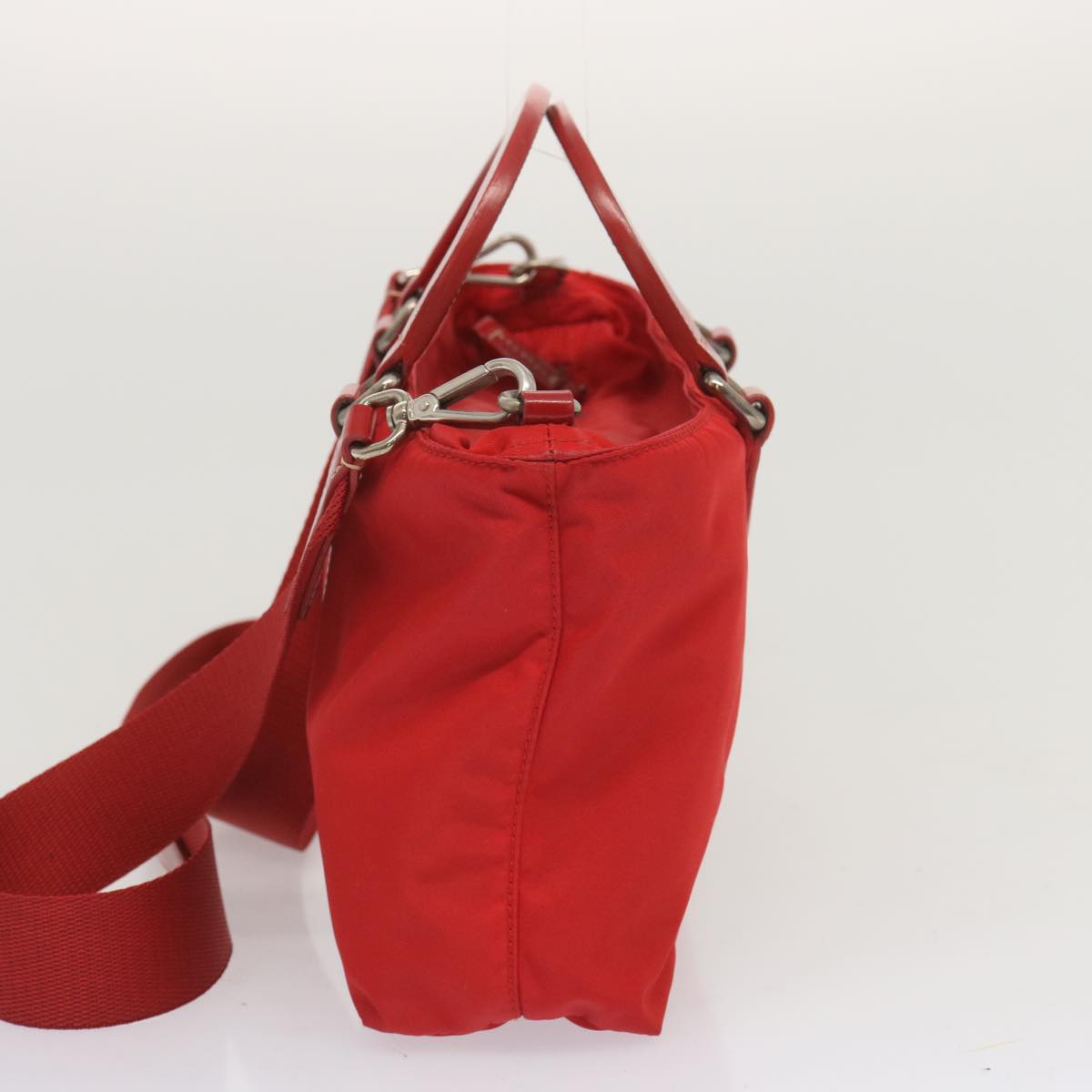 PRADA Hand Bag Nylon 2way Red  67986