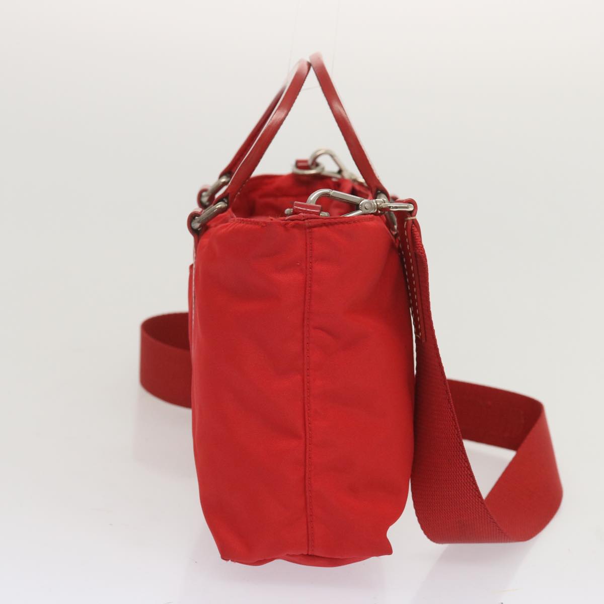 PRADA Hand Bag Nylon 2way Red  67986