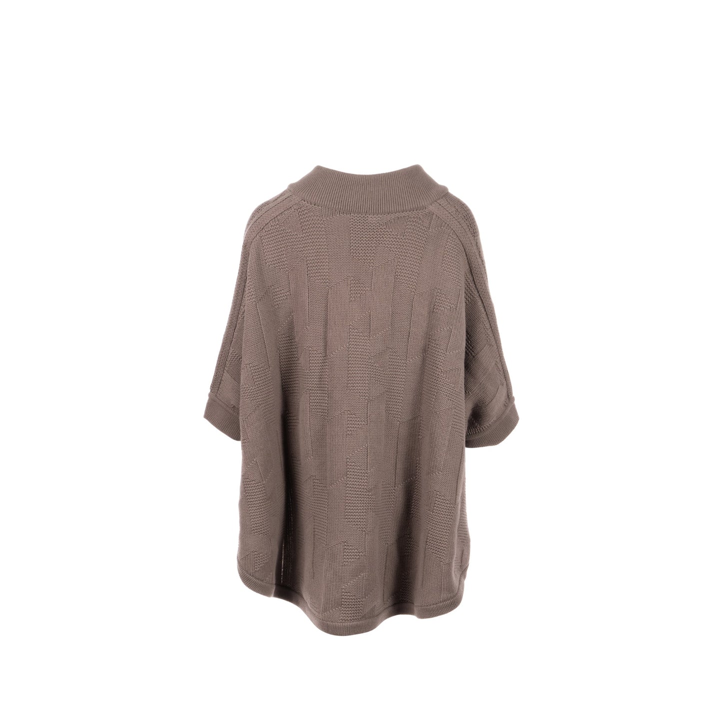 Hermes Size 38 Pull Inspi Cape Wool Gris Etoupe