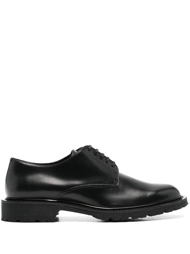 Saint Laurent Army Lace Up Calfskin Derby Black