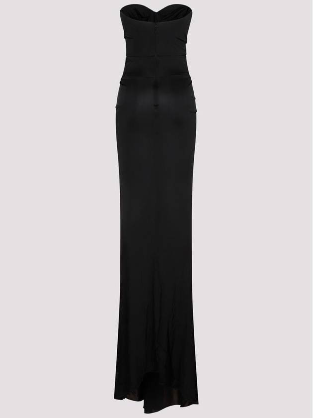 Saint Laurent Long One Piece 740141 Y7F98 1000 NOIR