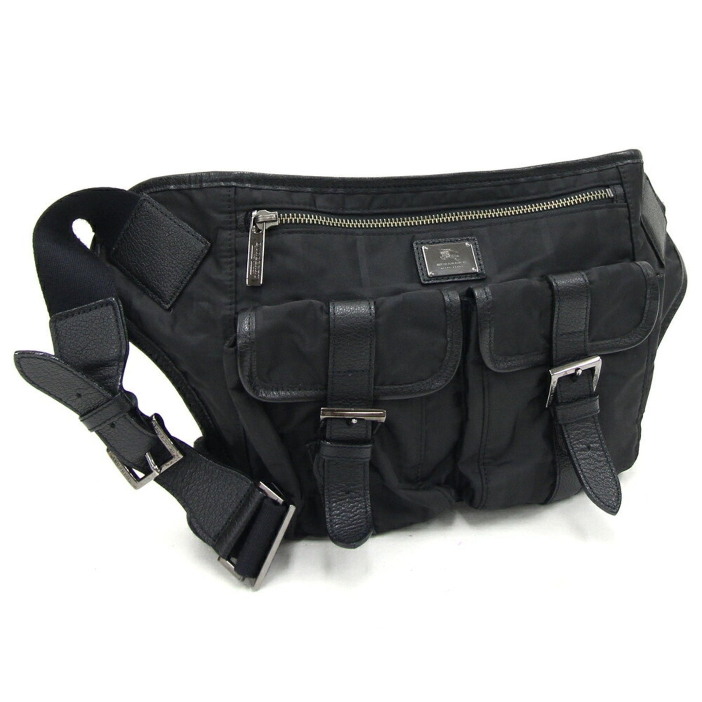 Burberry Nylon Leather Fanny Pack Sling Bag ()