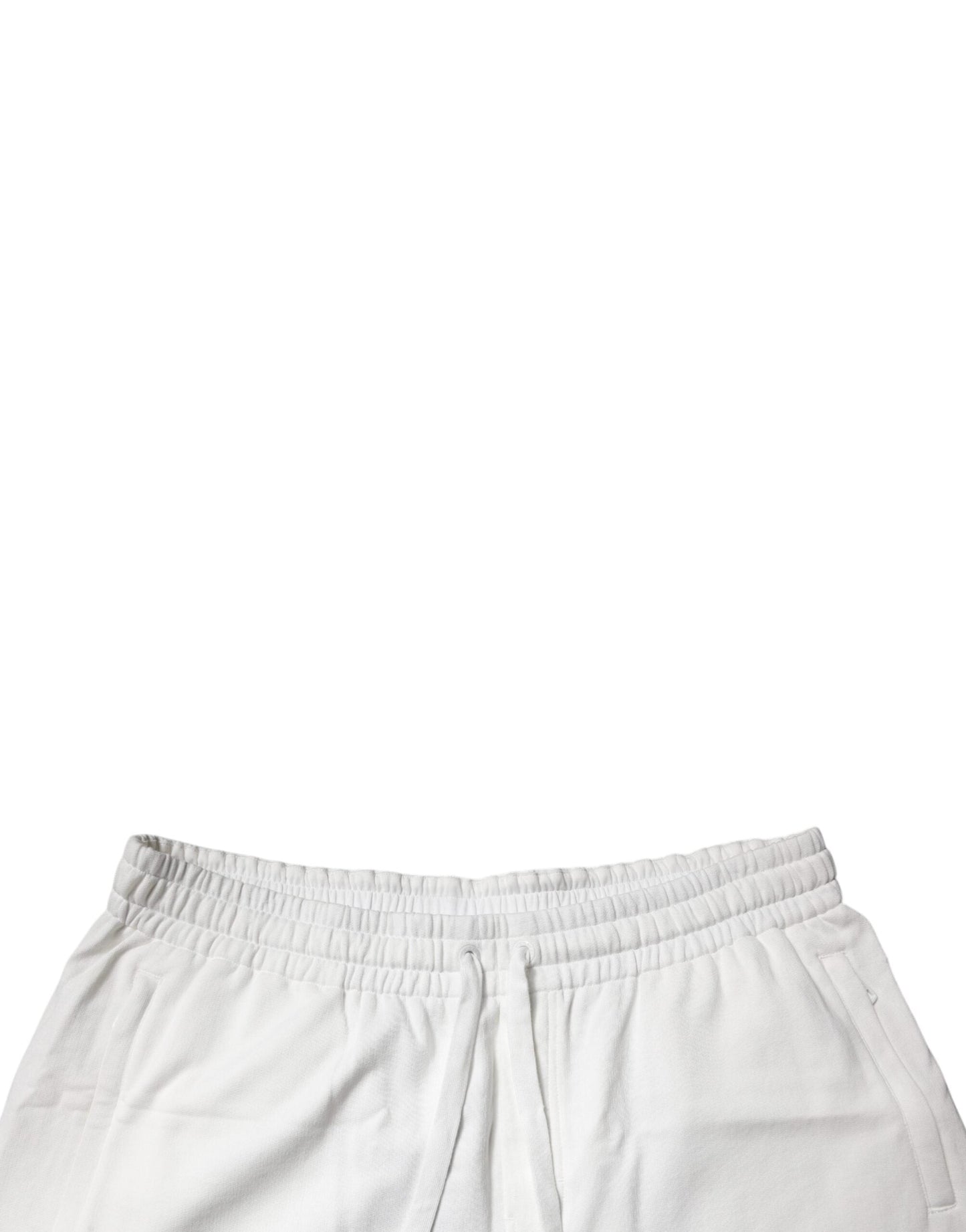 Dolce & Gabbana White Cotton SweatMen's Men Bermuda Men's Shorts