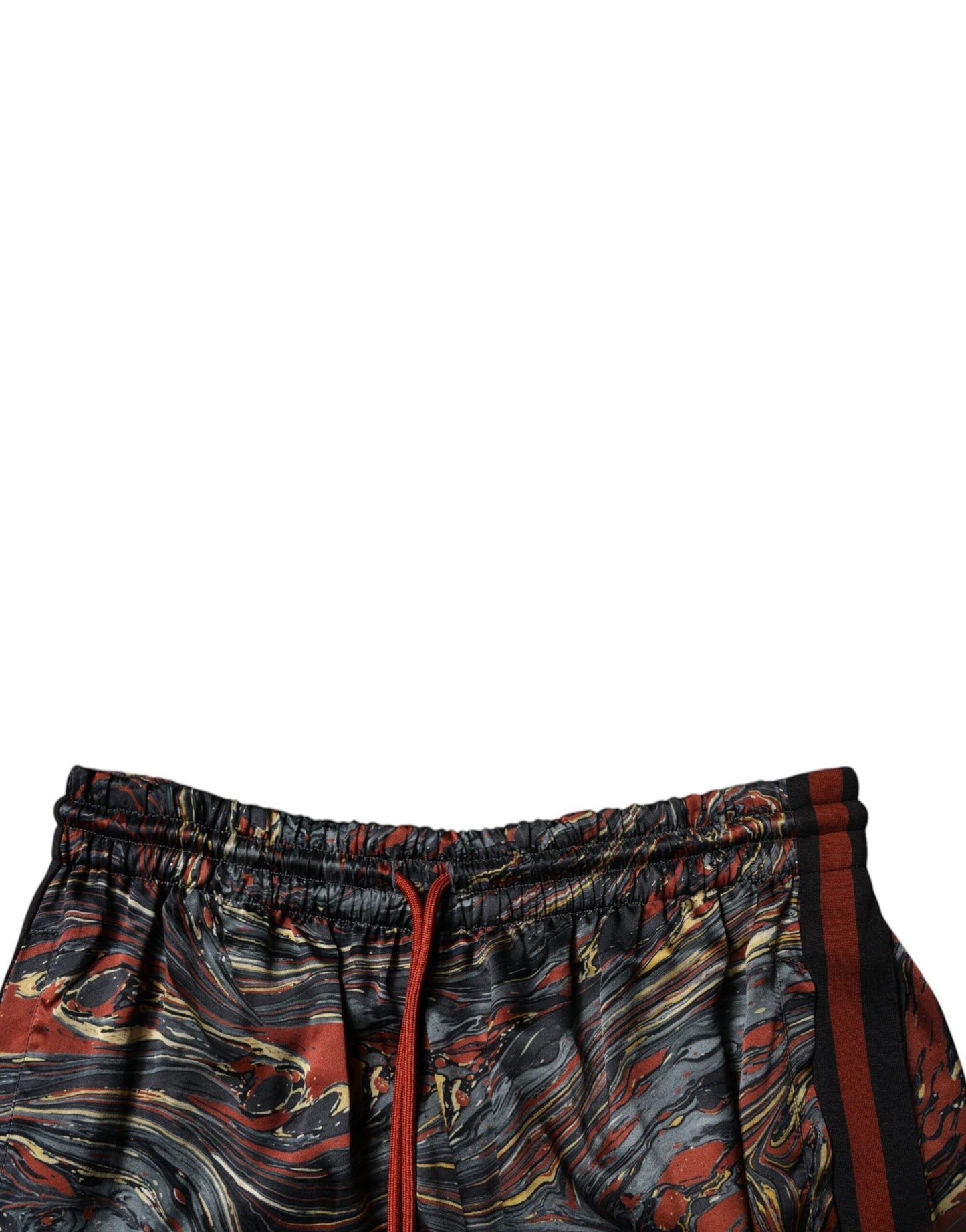 Dolce & Gabbana Multicolor Marble Print Trouser Bermuda Men's Shorts