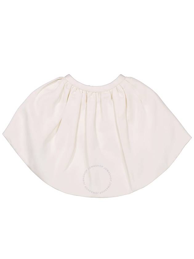 Burberry Burberry White Wreningham Cropped Cotton And Silk Cape