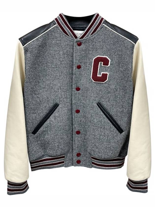 CELINE Teddy Logo Patch Bomber Jacket Green
