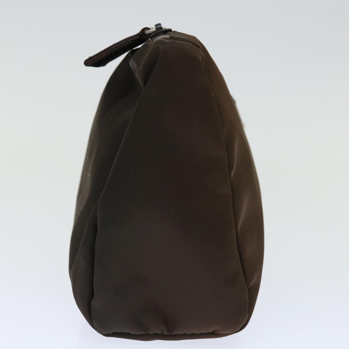 PRADA Pouch Nylon Brown  68084