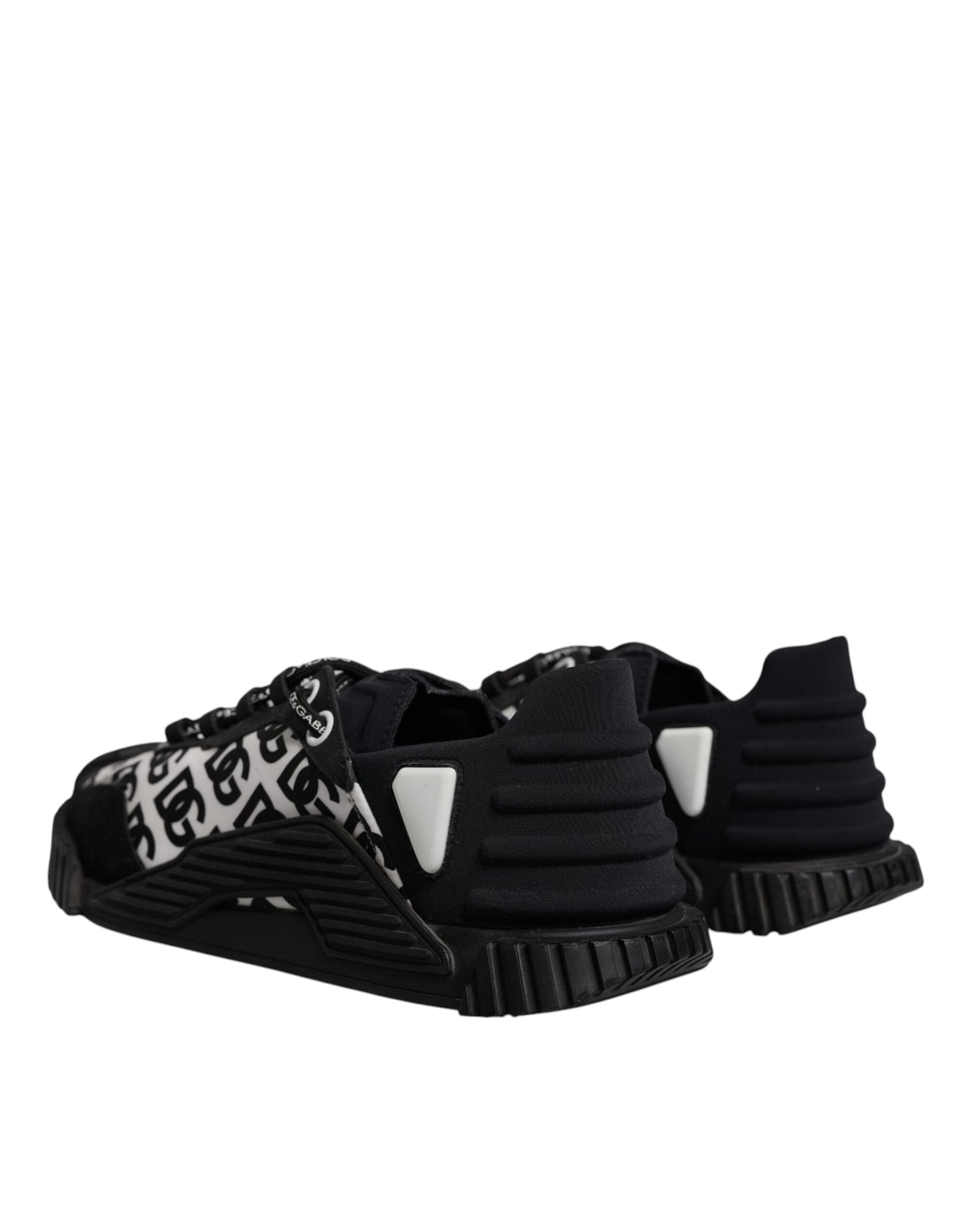 Dolce & Gabbana Black Logo Lace Up Low Top NS1 Sneakers Men's Shoes ()