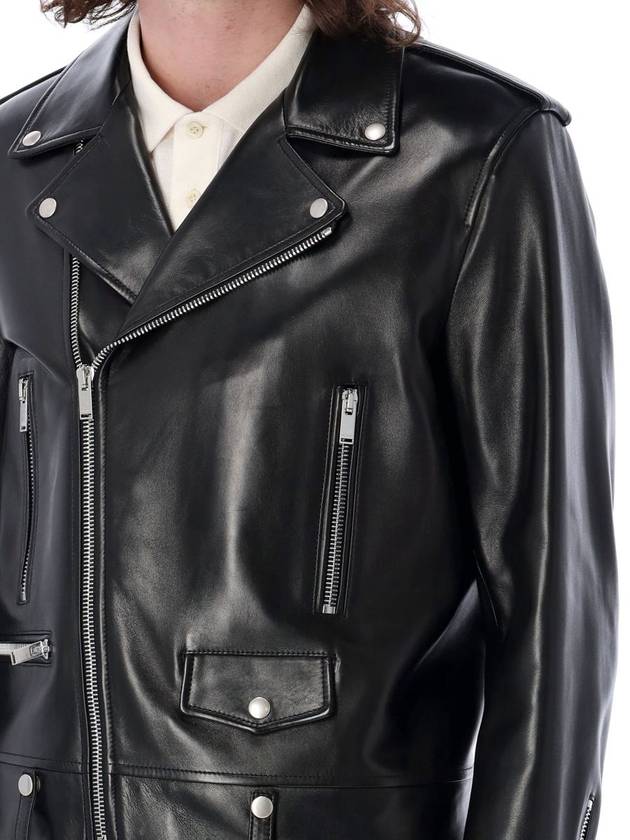 Saint Laurent Classic Motorcycle Jacket in Lambskin Black