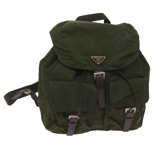 PRADA Backpack Nylon Khaki  68153