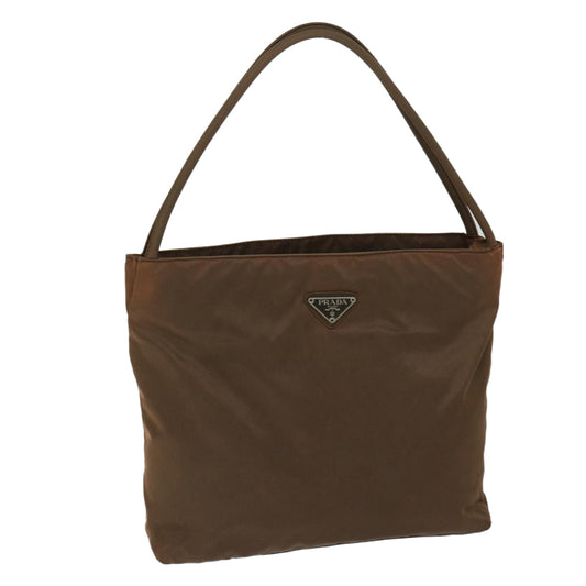 PRADA Shoulder Bag Nylon Brown  68235