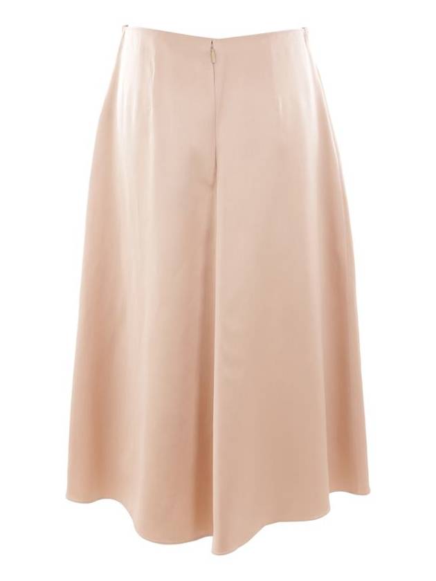 Fendi Silk A-Line Skirt Gold