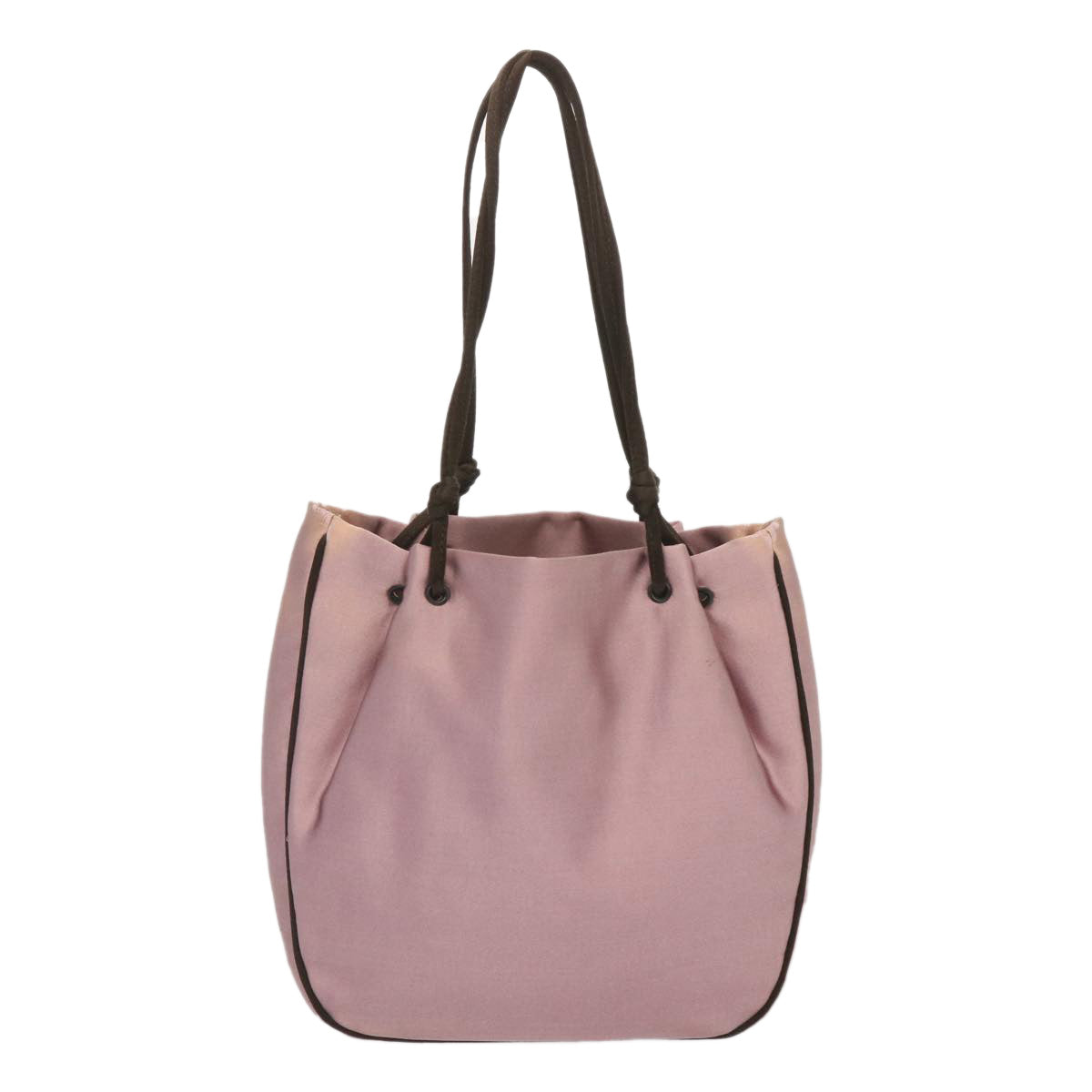 PRADA Hand Bag Satin Pink  68289