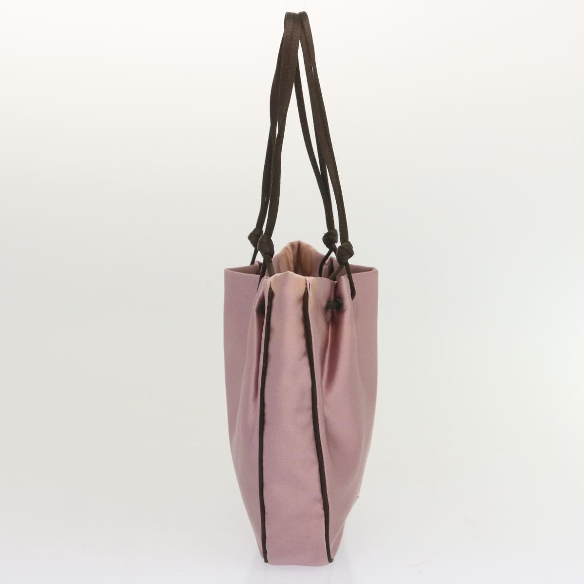 PRADA Hand Bag Satin Pink  68289