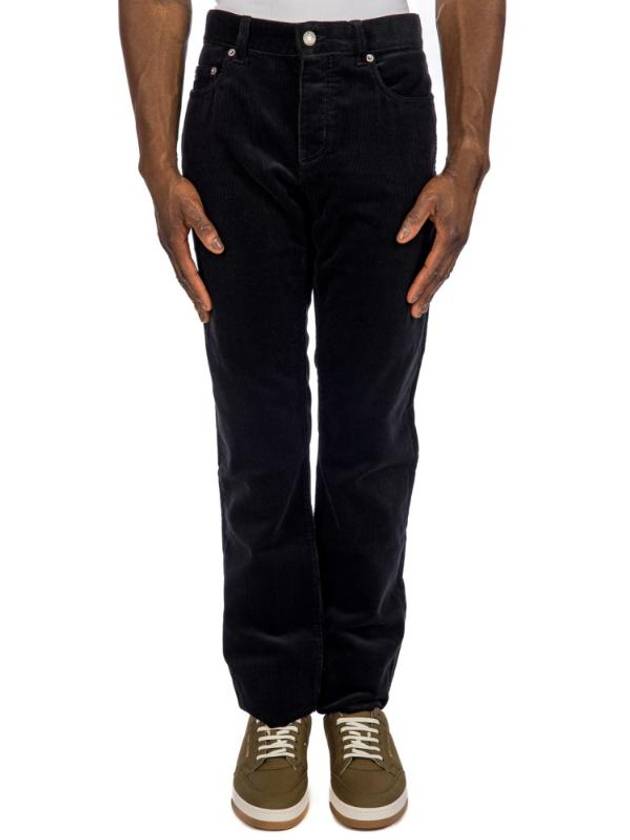 Saint Laurent Men's Corduroy Straight Pants Black
