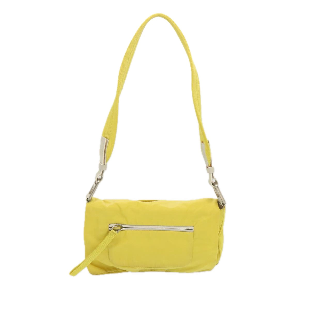 PRADA Shoulder Bag Nylon Yellow  68364
