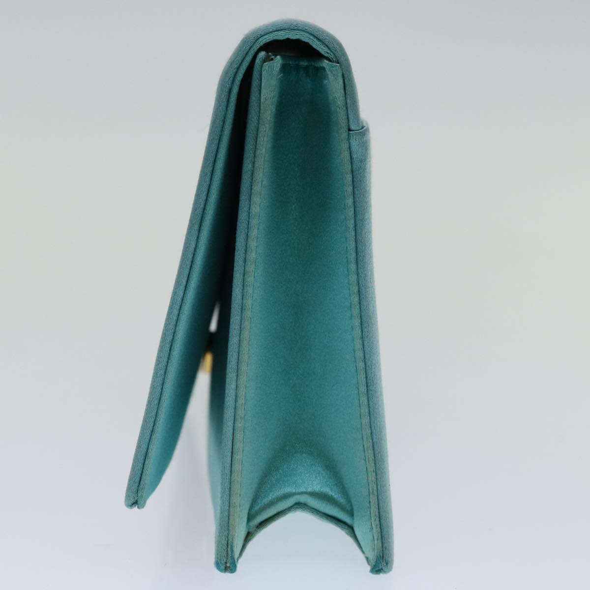 PRADA Clutch Bag Satin Light Blue  68368A