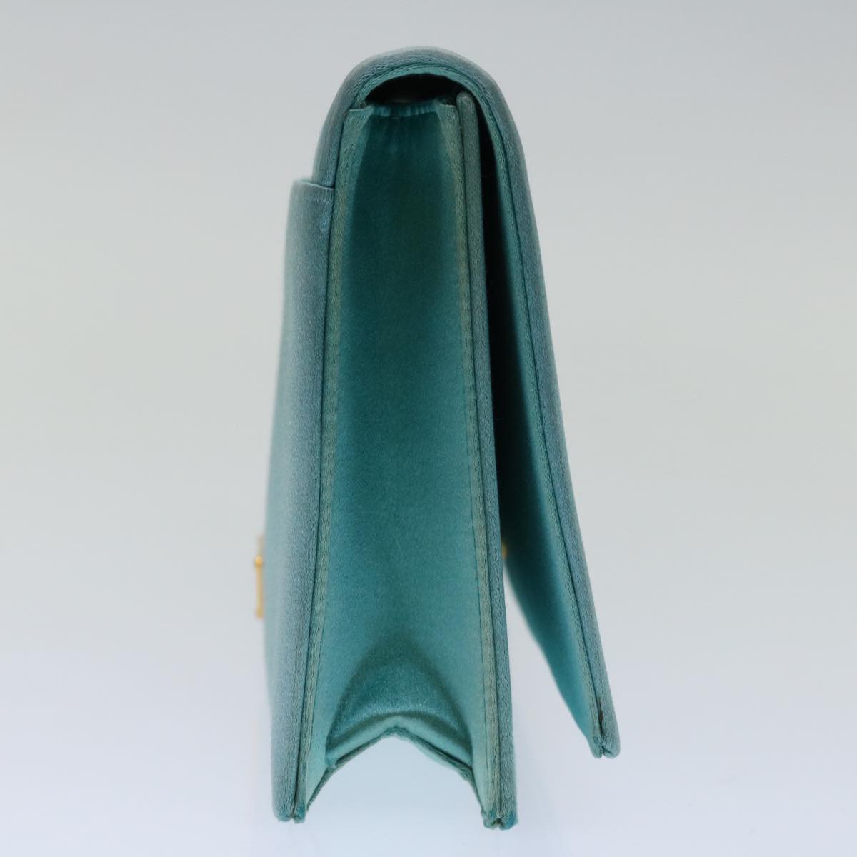 PRADA Clutch Bag Satin Light Blue  68368A