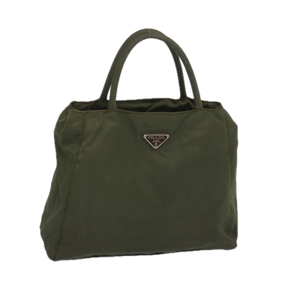 PRADA Hand Bag Nylon Khaki  68397