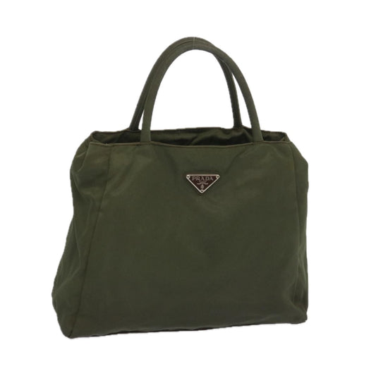 PRADA Hand Bag Nylon Khaki  68397