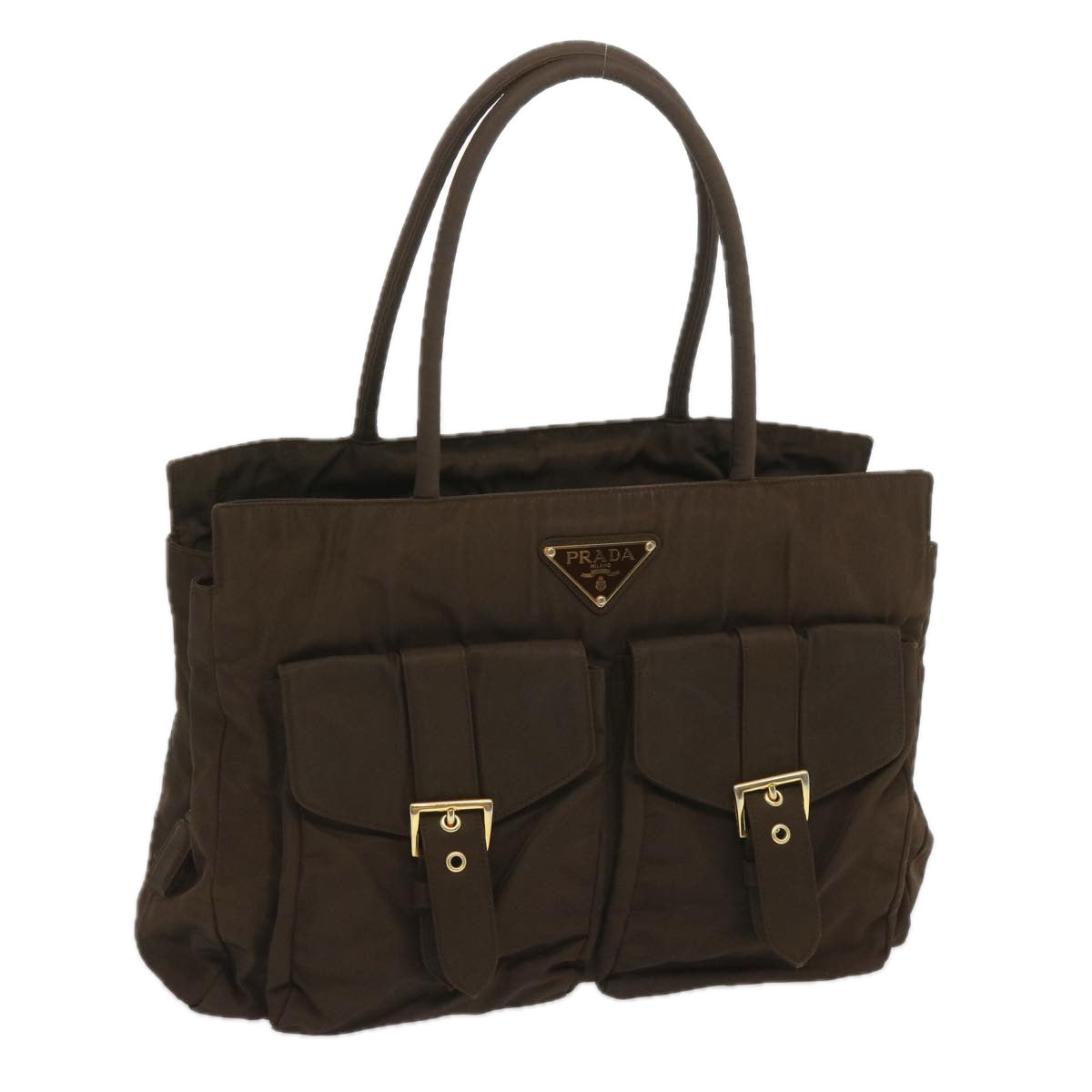 PRADA Tote Bag Nylon Brown  68398